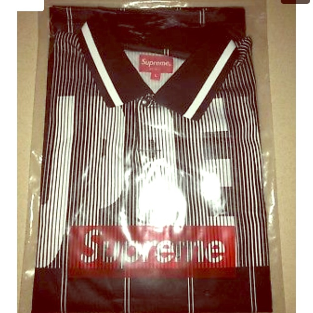 Supreme soccer polo size large brand new with tags